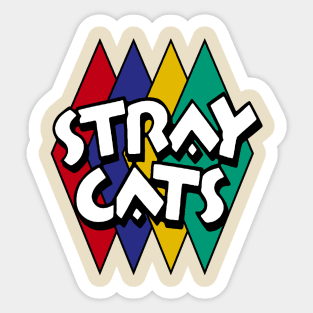 stray cats - prisma colour Sticker